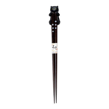 Black Cat Chopsticks and Rest Set
